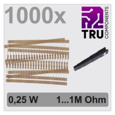 Tru Components TC-12888468 T22P060 set otpornika od ugljenicne folije aksijalno oziceni 0,25 V 5% 1000 kom