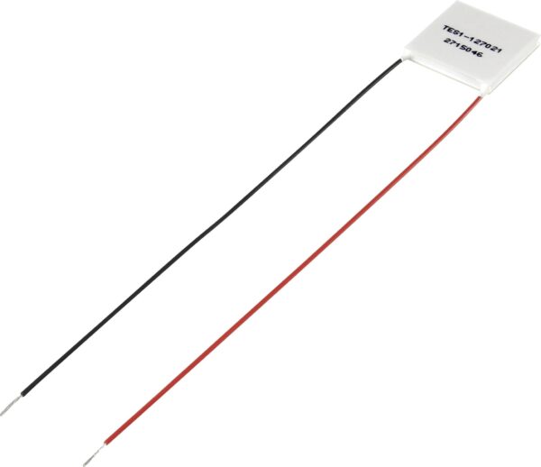 Tru Components TES1-127021 peltier element 15,4 V/DC 2,1 A 18,1 V (D * s * V) 25 * 25 * 3,6 mm
