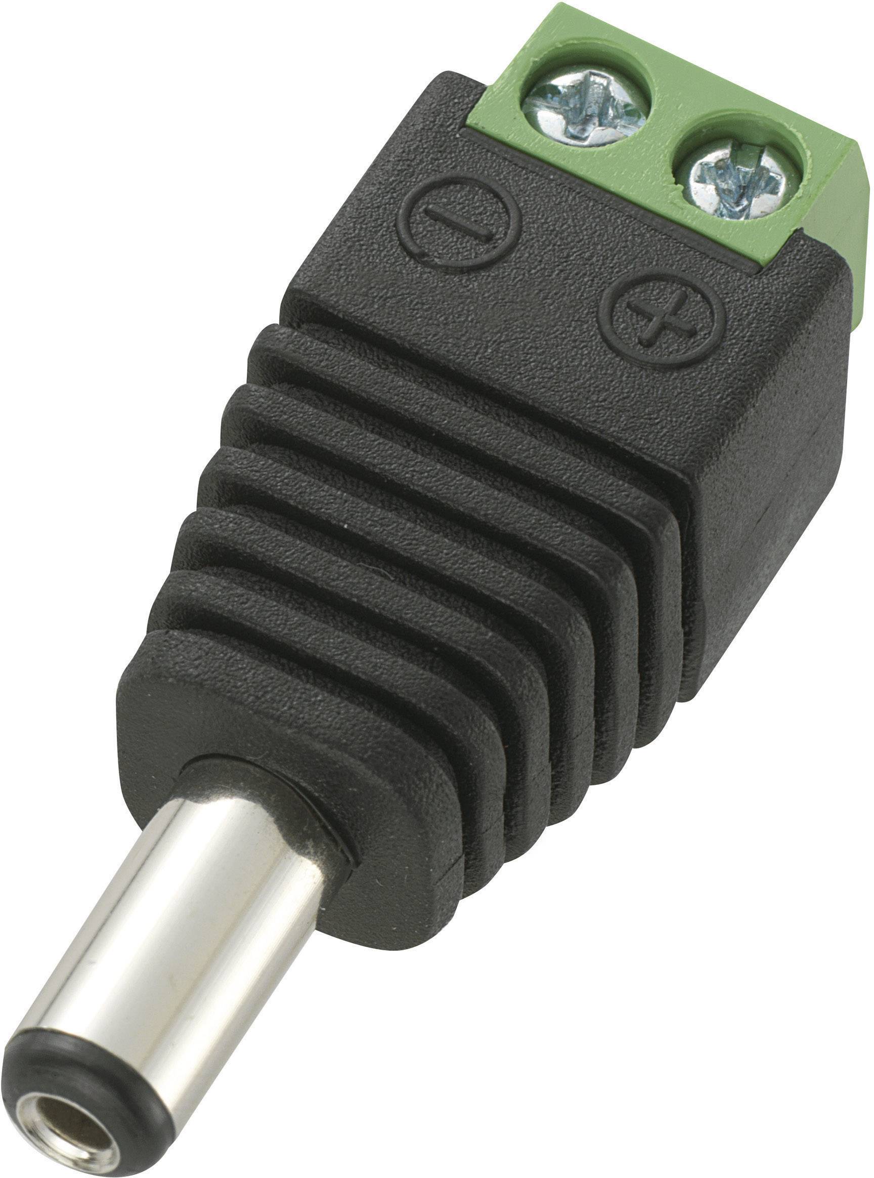 Niskonaponski konektor, ravni utikac 5,5 mm 2,1 mm Tru Components DC14-M