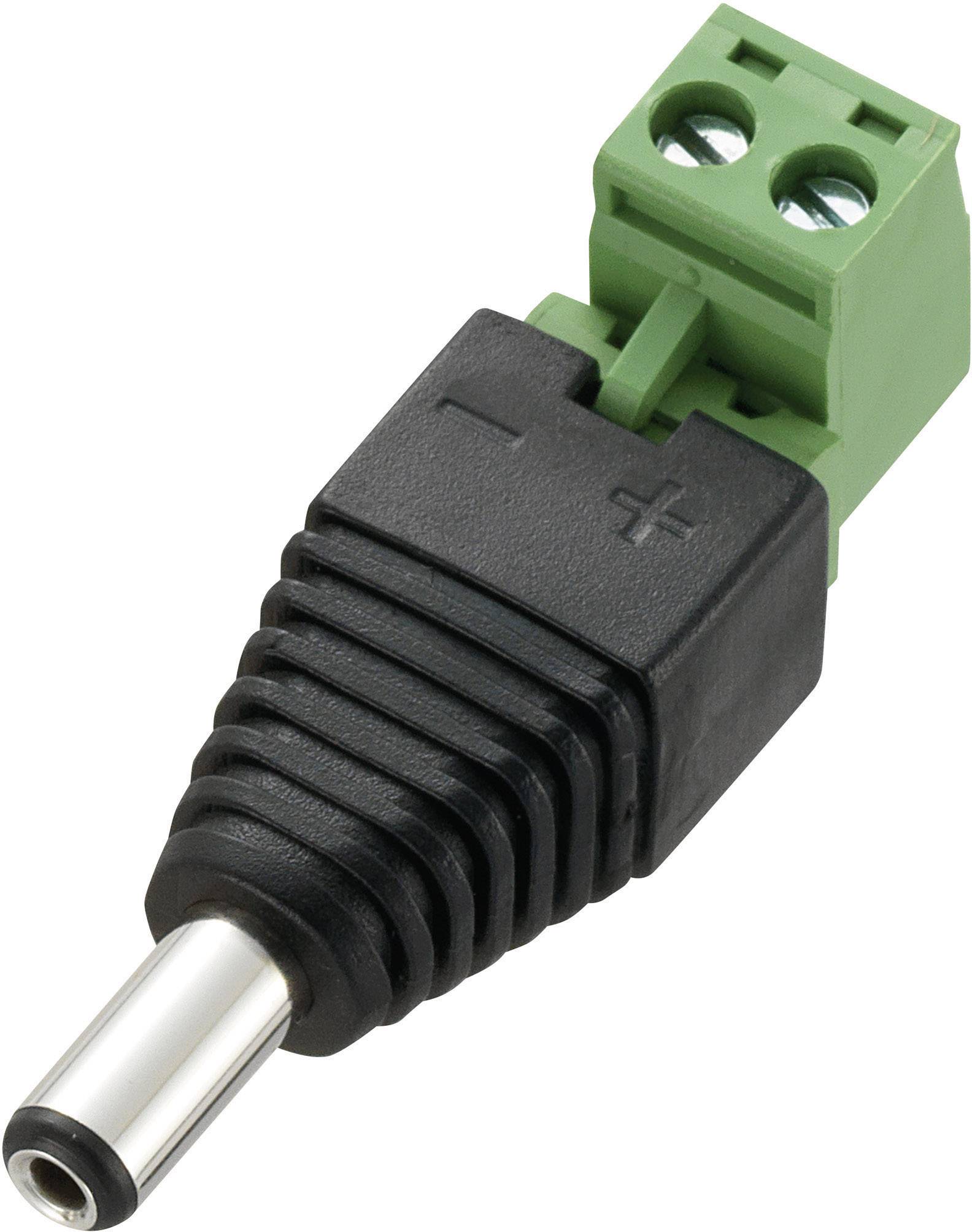 Niskonaponski konektor, ravni utikac 2,1 mm Tru Components DC12-M