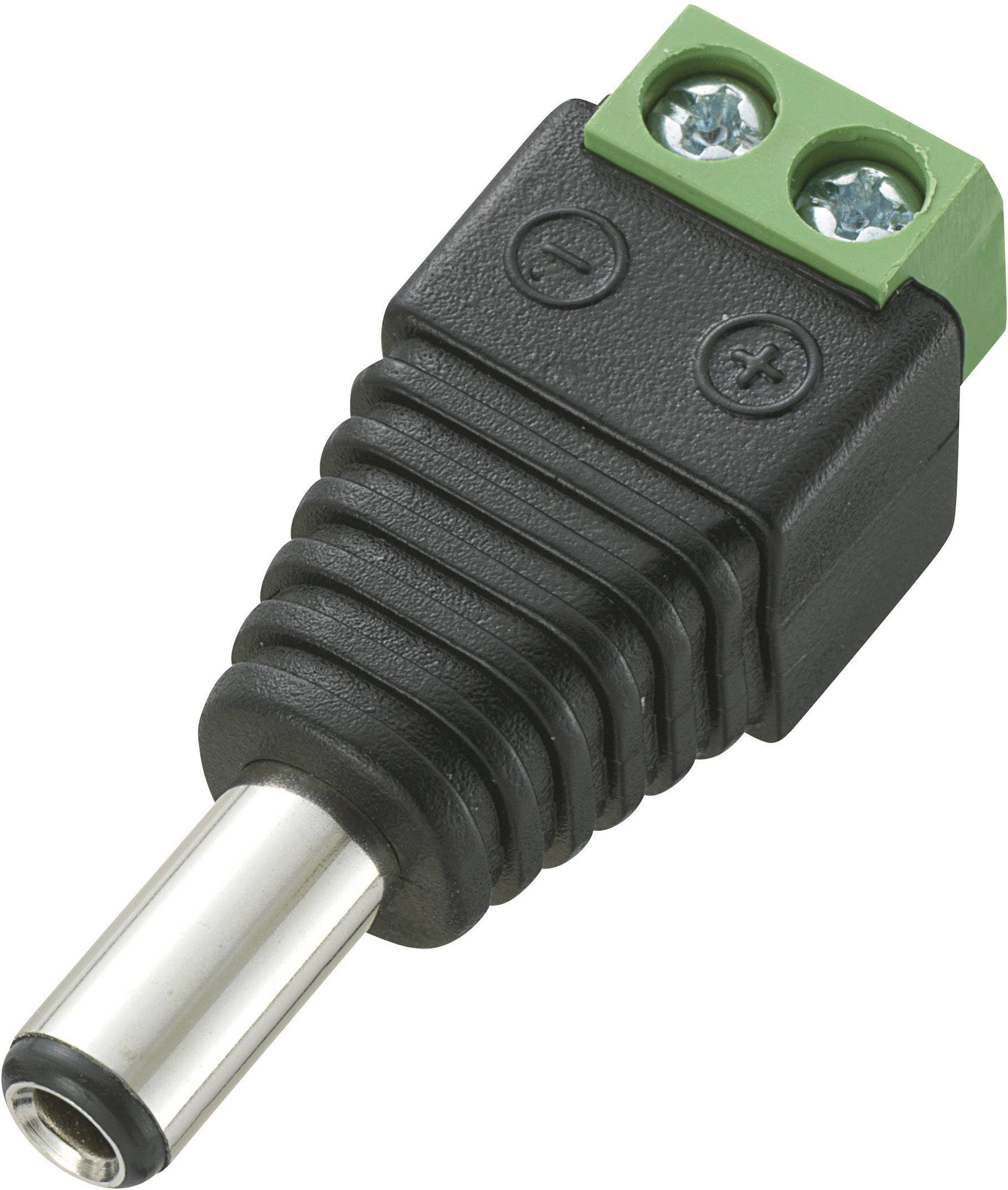 Niskonaponski konektor, ravni utikac 5,5 mm 2,5 mm Tru Components DC-13M