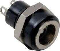 Tru Components niskonaponski konektor zenski konektor za ugradnju, vertikalni 5,7 mm 2,5 mm 50 kom
