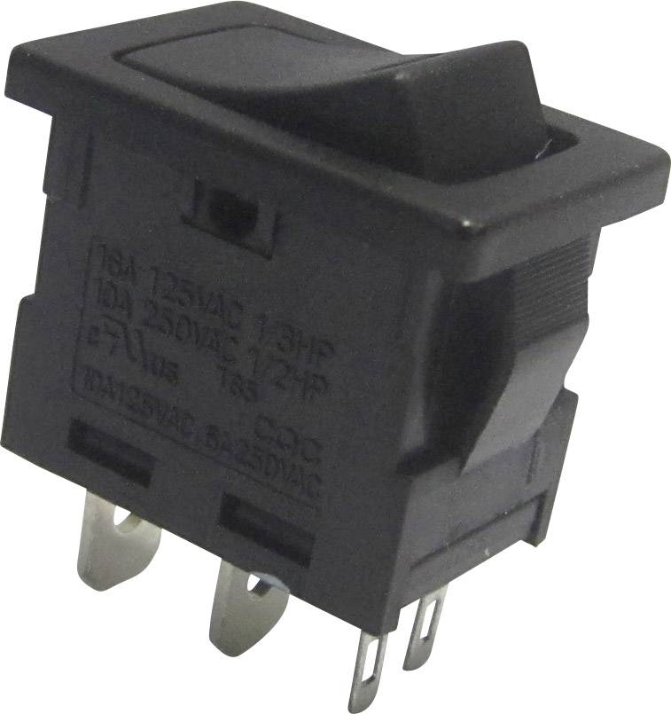 Wipp prekidaci 250 V/AC 6 A 1 * iskljuceno/ukljuceno Tru Components TC-R13-66L-02 sa zasunom