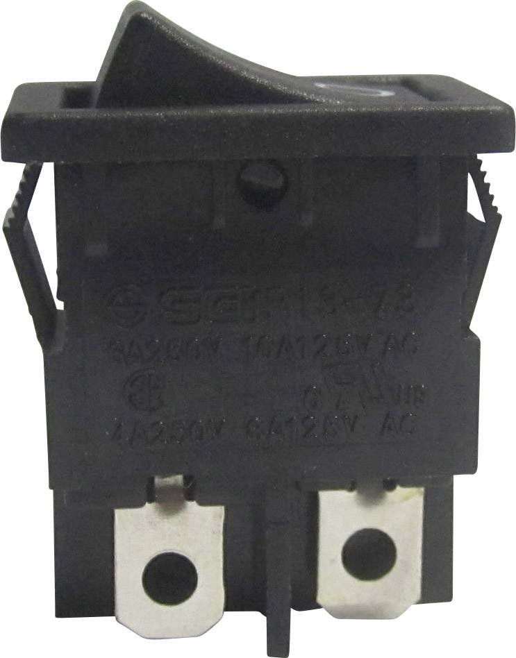 Wipp prekidaci 250 V/AC 6 A 2 * iskljuceno/ukljuceno Tru Components TC-R13-73A-02 sa zasunom