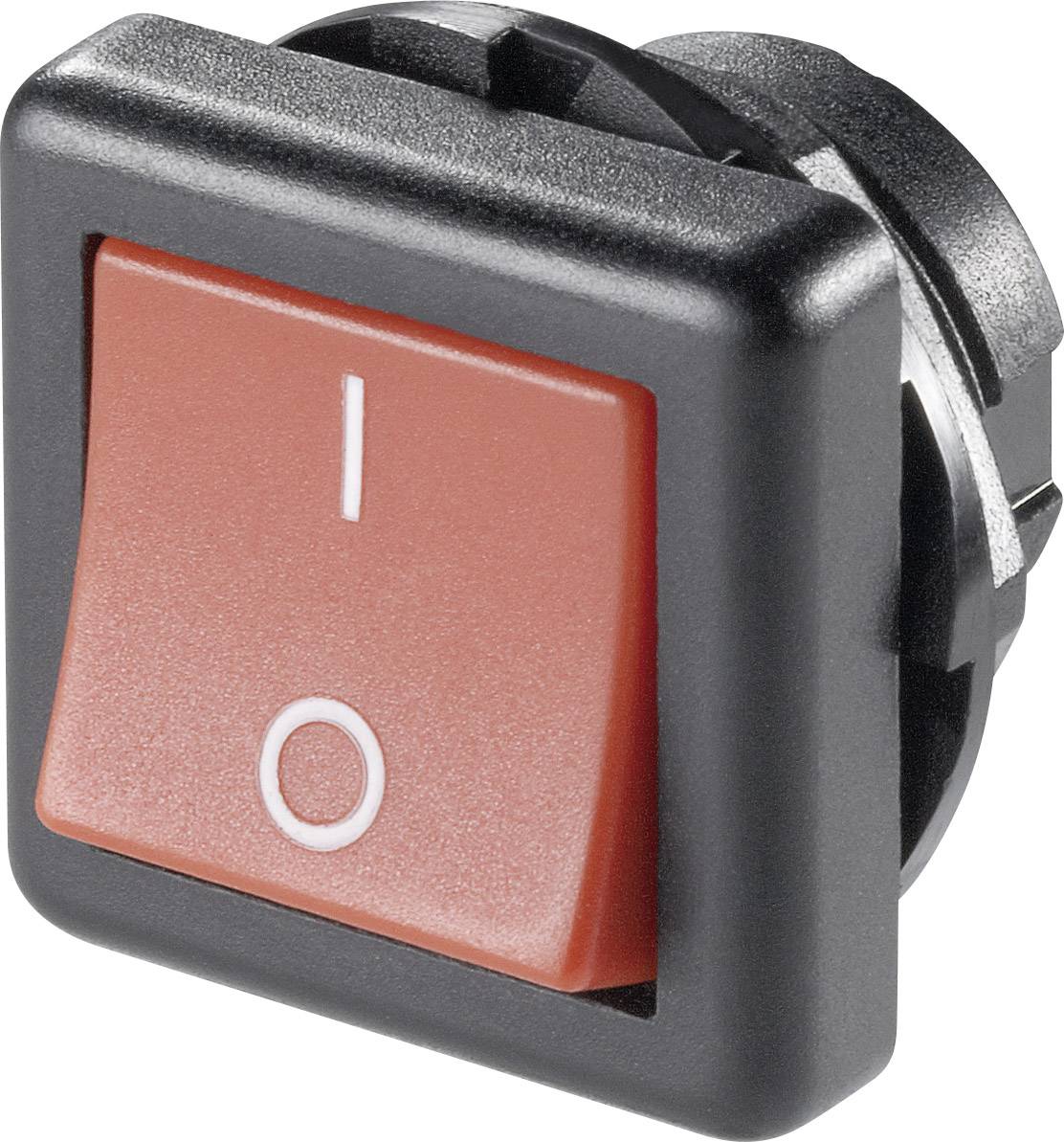 Wipp prekidaci 250 V/AC 6 A 1 * iskljuceno/ukljuceno Tru Components TC-R13-136A-05 crvena sa zakljucavanjem