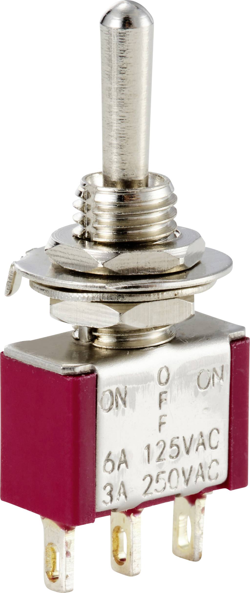 Tru Components TC-12819612 Wipp prekidaci 125 V/AC, 250 V/AC 6 A 1 * (ukljuceno)/iskljuceno/(ukljuceno) dugme