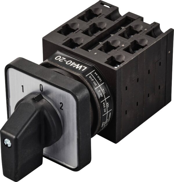 Tru Components TC-LV40-20 D404/4A48I grebenasti prekidac 20 A 690 V 2 * 45 crna, siva