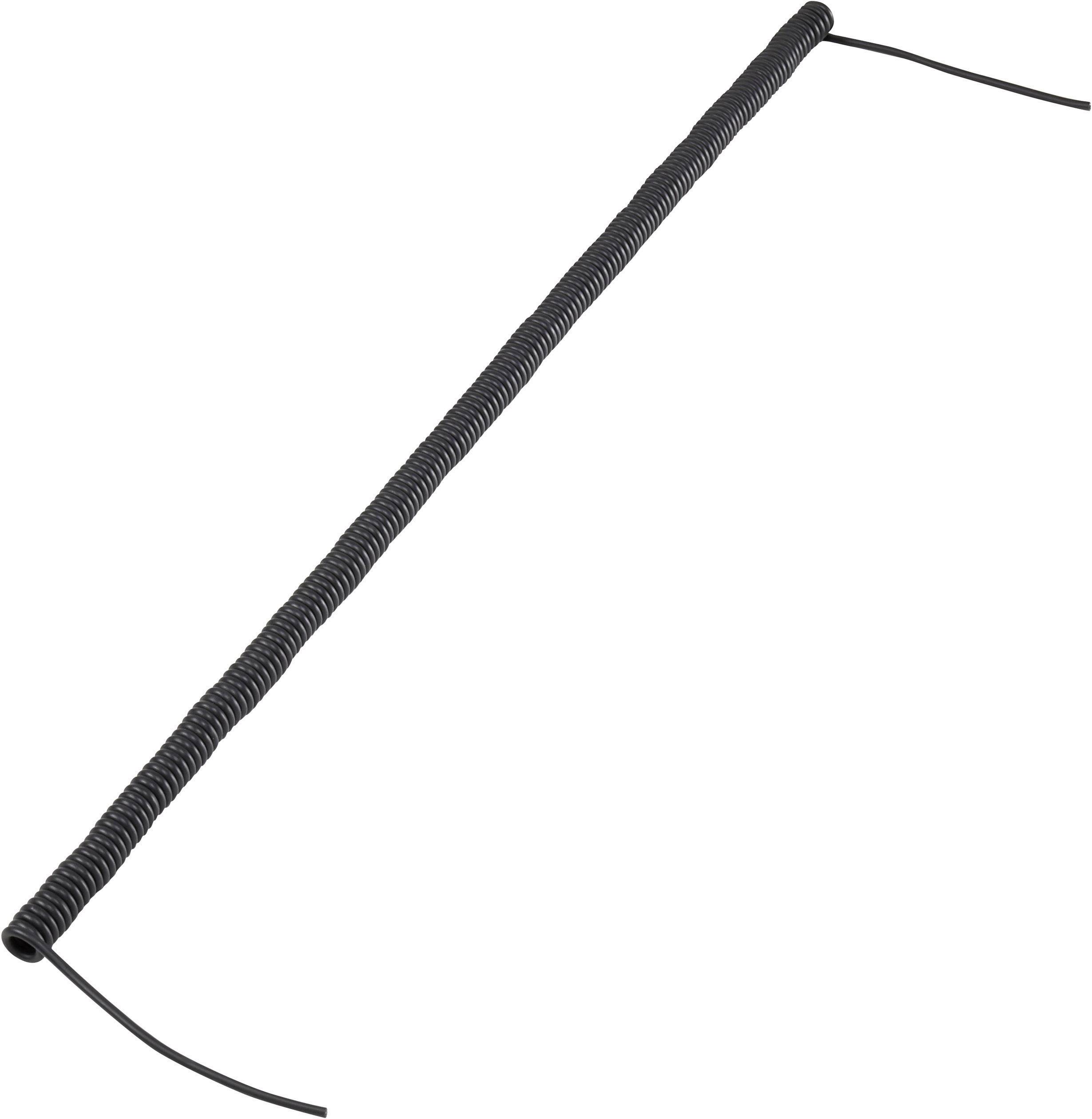 Spiralni kabl 170 mm / 500 mm 2 * 0,12 mm crni Tru Components 1570977