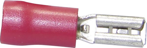 Ravna uticnica, sirina utikaca: 2,80 mm, debljina utikaca: 0,80 mm 180 delimicno izolovano, crvene Tru Components 1583078