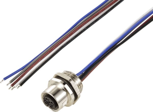 Tru Components TC-12833044 integrisani senzor/aktuator uticnica M12 integrisani zenski konektor 0,5 m broj polova: 5