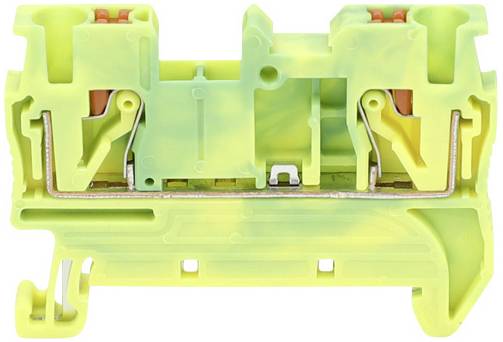Tru Components TC-11592372 olovna stezaljka 6,2 mm za brzo povezivanje zelena, zuta