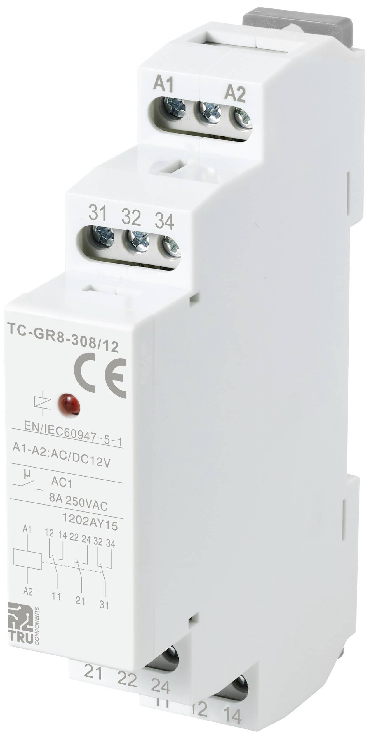 TC-GR8-308/12 3 menjalo 12 V/AC, 12 V/DC 8 A