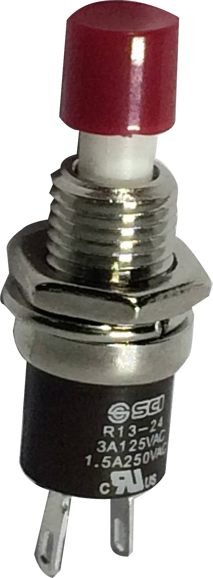 Dugme 250 V/AC 1,5 A 1 * ukljuceno/(iskljuceno) Tru Components TC-R13-24B1-05 RD dugme