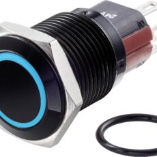 Tru Components TC-7494896 TC-GK16-KF-11ZE/J/B/12V/A prekidac sa zastitom od vandalizma 48 V/DC 2 A 1 * iskljuceno/ukljuceno zakljucavanje plavo IP65