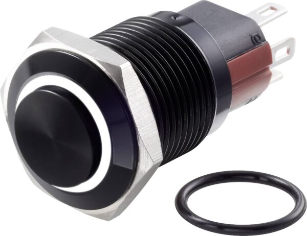 Tru Components TC-7495104 TC-GK16-KH-11ZE/J/V/12V/A prekidac sa zastitom od vandalizma 48 V/DC 2 A 1 * iskljuceno/ukljuceno sa zakljucavanjem bela IP65