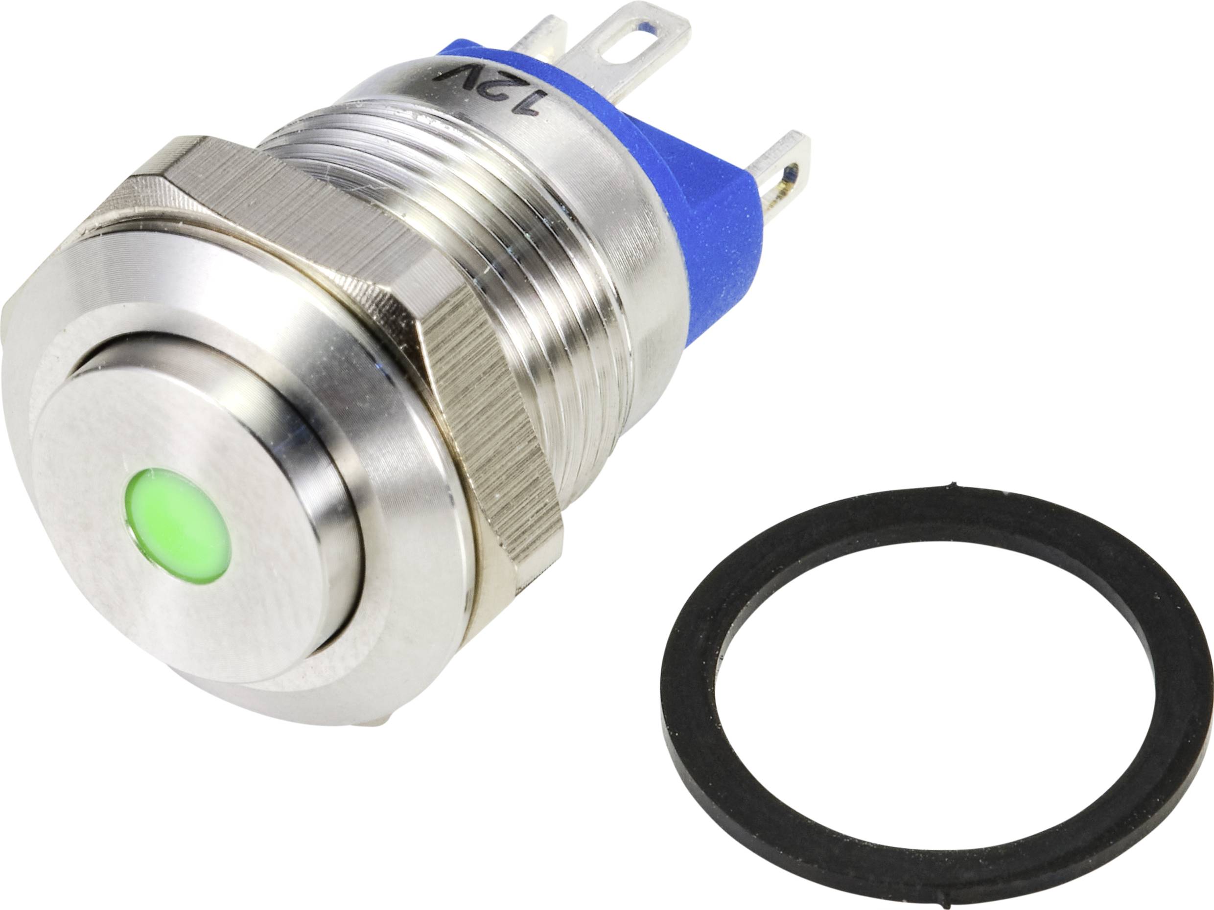 Tru Components TC-9219000 TC-9219000 dugme 48 V/AC 2 A 1 * dugme iskljuceno/(ukljuceno) zeleno IP67