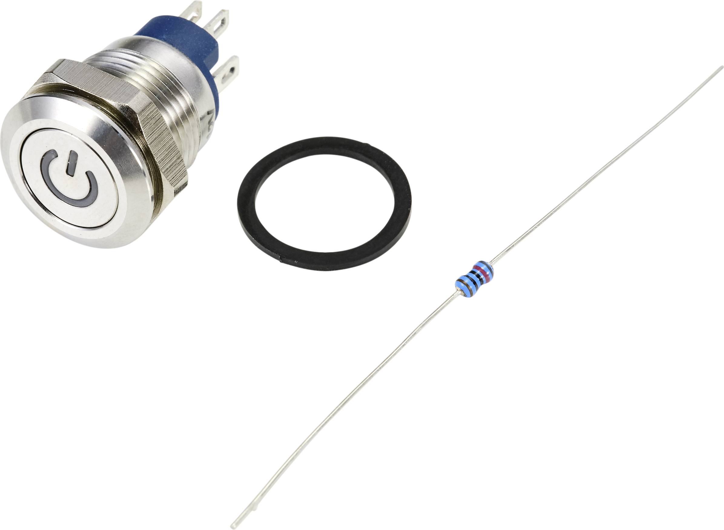 Tru Components TC-9219008 TC-9219008 dugme 48 V/AC 2 A 1 * dugme za iskljuceno/(ukljuceno) RGB IP67