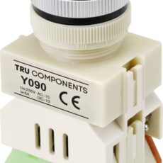 Tru Components TC-9219088 I090 dugme 250 V/AC 5 A 1 * dugme za ukljucivanje/(ukljucivanje) belo (fi) 30 mm