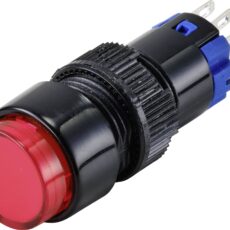 Tru Components TC-9428072 LAS2I-11Z/R/12V prekidac sa dugmetom 250 V 3 A 1 * iskljuceno/ukljuceno sa zakljucavanjem crvena IP40
