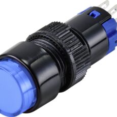 Tru Components TC-9428080 LAS2I-11Z/B/12V prekidac sa dugmetom 250 V 3 A 1 * iskljuceno/ukljuceno sa zasunom plavo IP40