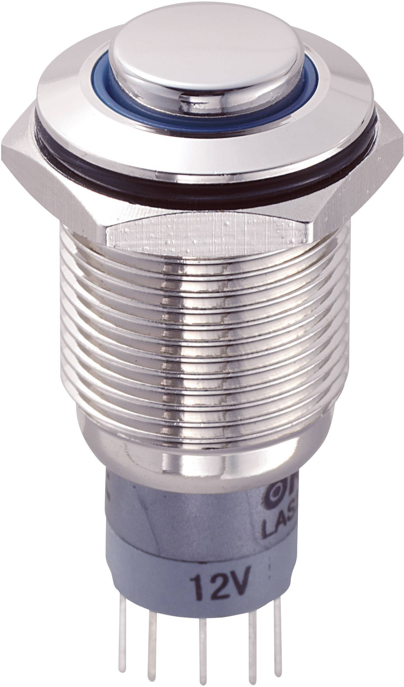 Tru Components LAS2GKH-11ZE/B/12V/N/P prekidac sa zastitom od vandalizma 250 V/AC 3 A 1 * uklj./ukljuceno zakljucavanje plavo