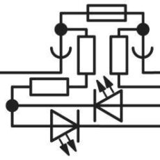 Phoenix Contact 3062143 sigurnosni zicani terminal 17,6 mm Push-Lock opruzna veza crna 10 kom.