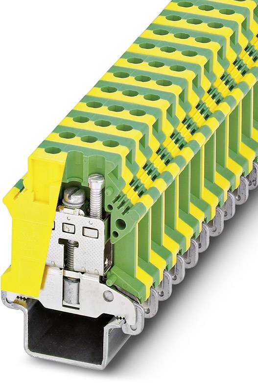Phoenix Contact 0443036 trostepeni zastitni provodnicki terminal 12,2 mm vijak zeleni, zuti 50 kom.