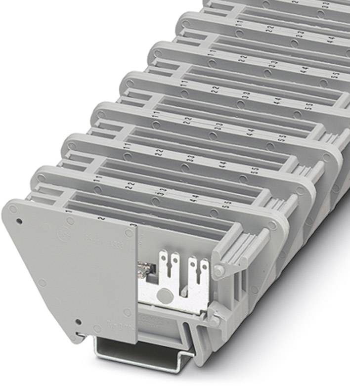 Phoenix Contact 0870036 prolazna klema 23,2 mm pravi prikljucak 2,8 mm siva 10 kom.