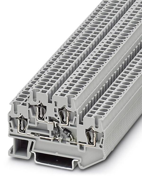 Phoenix Contact 3031652 terminalni blok za montazne elemente 5,2 mm opruga siva 50 kom.
