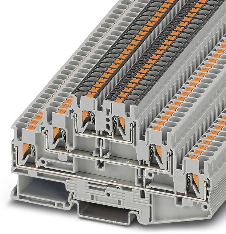 Phoenix Contact 3210512 viseslojni terminalni blok 5,2 mm brzi prikljucak sivi 50 kom.