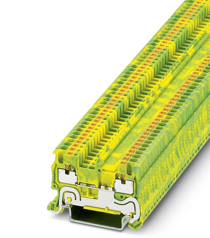 Phoenix Contact 3208139 trostepeni zastitni provodnicki terminal 3,5 mm brzi prikljucak zeleni, zuti 50 kom.
