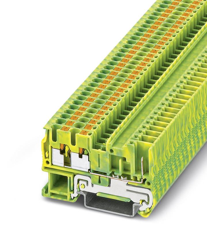 Phoenix Contact 3209659 trostepeni zastitni provodnicki terminal 5,2 mm brzi prikljucak zeleni, zuti 50 kom.