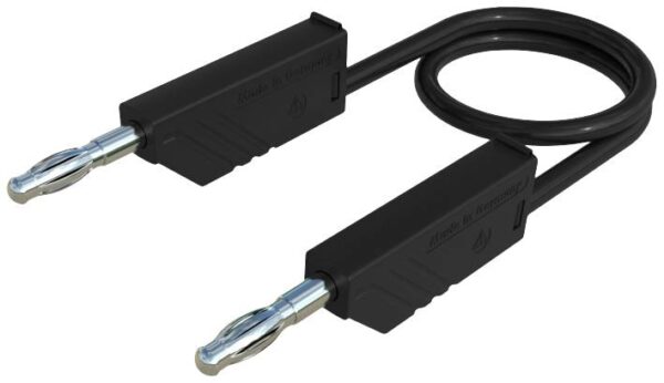 SKS Hirschmann CO MLN 50/2,5 merni kabl lamelarni muski konektor 4 mm lamelarni muski konektor 4 mm 0.50 m crna
