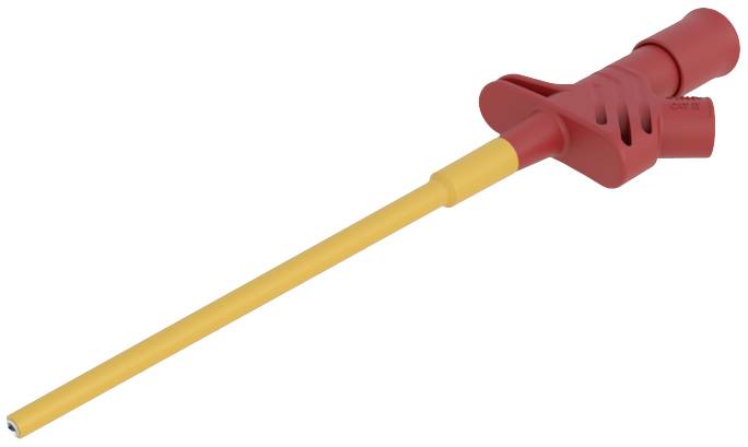 SKS Hirschmann KLEPS 2600  rt sigurnosna krokodilska stezaljka uticni prikljucak 4 mm CAT II crvena