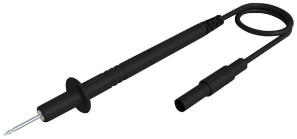 SKS Hirschmann PL 2700 S sw merni kabl sonda 4 mm utikac 1.00 m crna