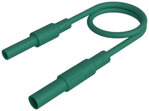 SKS Hirschmann MAL S GG-B 200/2,5  gn sigurnosni merni kabl 4 mm sigurnosni utikac 4 mm sigurnosna uticnica 200 cm zelena