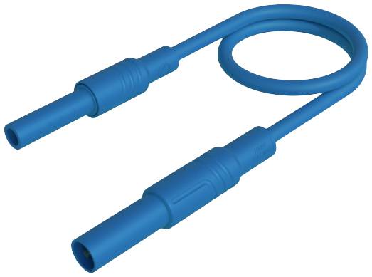 SKS Hirschmann MAL S GG-B 25/2,5  bl sigurnosni merni kabl 4 mm sigurnosni utikac 4 mm sigurnosna uticnica 25 cm plava boja