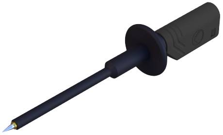 SKS Hirschmann PRUEF 1600 Au  sw sigurnosni ispitni vrh uticni prikljucak 2 mm CAT III 1000 V crna