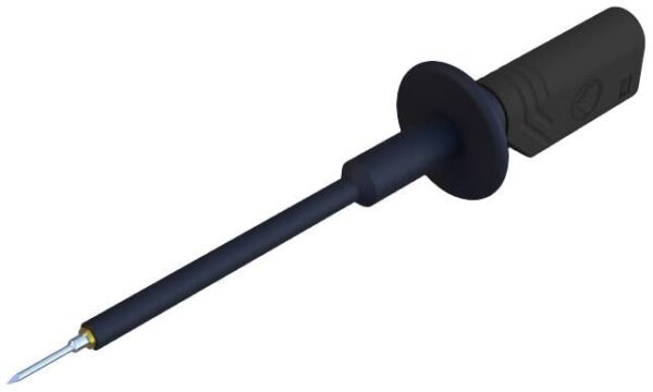 SKS Hirschmann PRUEF 1610 FT Au  sw sigurnosni ispitni vrh uticni prikljucak 2 mm CAT II 1000 V crna