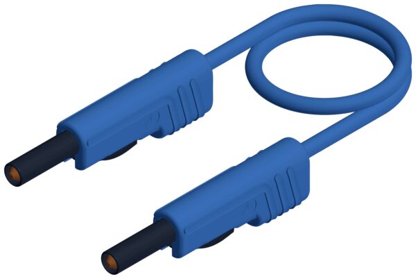 SKS Hirschmann MLB 200/1 V bl merni kabl [lamelarni muski konektor 4 mm - lamelarni muski konektor 4 mm] 2.00 m plava boja
