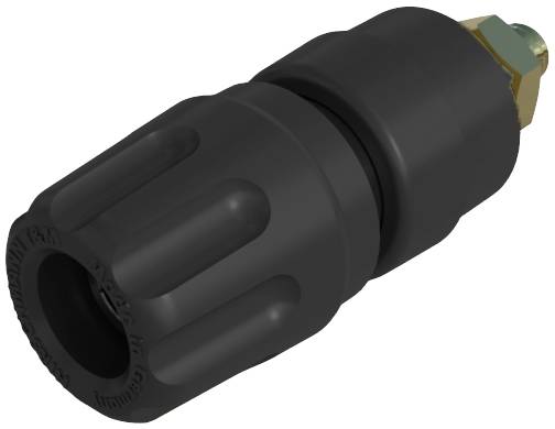 SKS Hirschmann PKI 10 A Au stezaljka s polovima crna 35 A