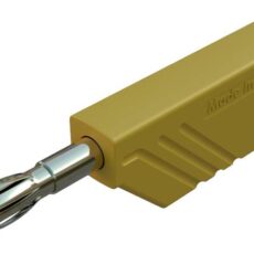 SKS Hirschmann LAS N WS Au lamelarni utikac ravni muski konektor Pin-fi: 4 mm zuta