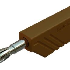 SKS Hirschmann LAS N WS Au lamelarni utikac ravni muski konektor Pin-fi: 4 mm smedja boja