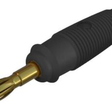 SKS Hirschmann LAS 30 schwarz lamelarni utikac ravni muski konektor Pin-fi: 4 mm crna