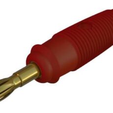SKS Hirschmann LAS 30 lamelarni utikac ravni muski konektor Pin-fi: 4 mm crvena