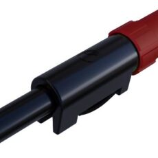 SKS Hirschmann SLS 10 B laboratorijski muski konektor ravni muski konektor Pin-fi: 4 mm crvena