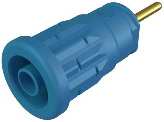 SKS Hirschmann SEP 2630 S1,9 sigurnosni laboratorijski zenski konektor zenski konektor, vertikalna ugradnja Pin-fi: 4 mm plava boja