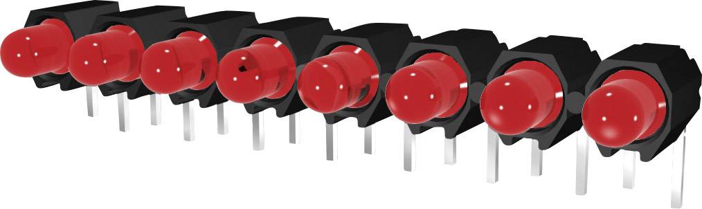 Signal Construct DUHS35822 LED serija 8-struki  zelena  (D x s x V) 40 x 4.8 x 9.1 mm