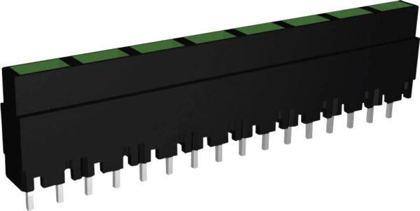 Signal Construct ZALS 082 LED serija 8-struki  zelena  (D x s x V) 40.8 x 3.7 x 9 mm
