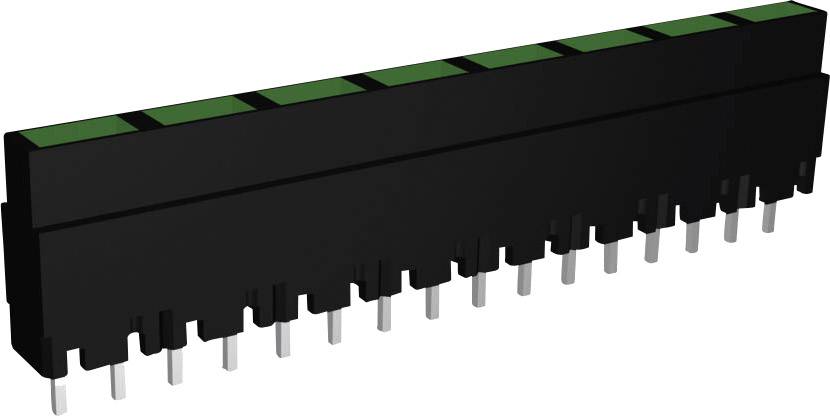 Signal Construct ZALS 082 LED serija 8-struki  zelena  (D x s x V) 40.8 x 3.7 x 9 mm